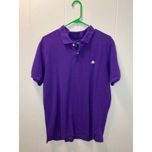 Aeropostale Polo Shirt‎ Purple Short Sleeve Collared Casual Top Mens L